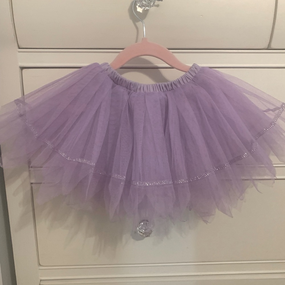 Bloch leotard with tutu lavender size 4-6 fits 2-5